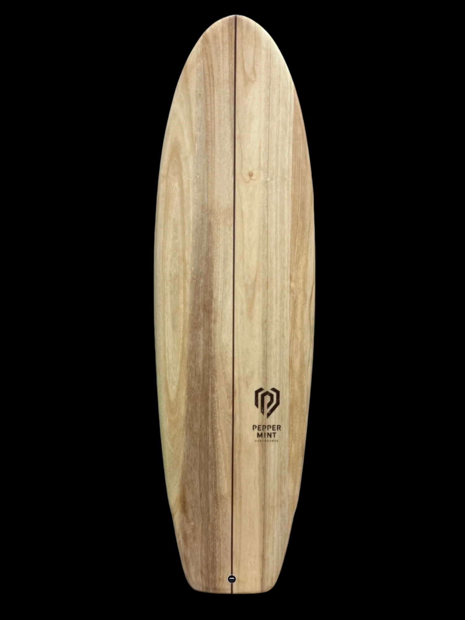 Mini Muffin 6'2" - Natural Wood Surboard