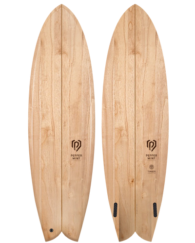 Panche de Surf Bois Naturel Peppermint Classic Fish 6'6"