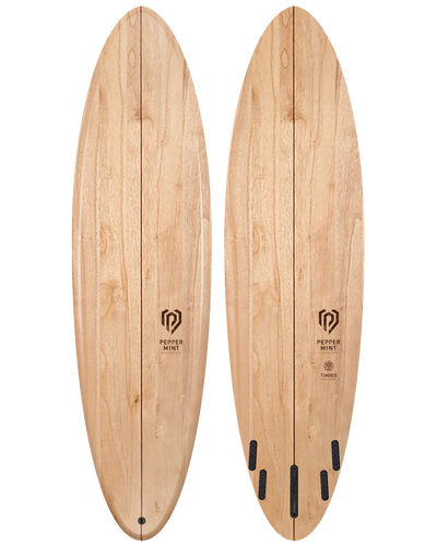 Planche de Surf Bois Naturel Peppermint Easy Short 7'0"