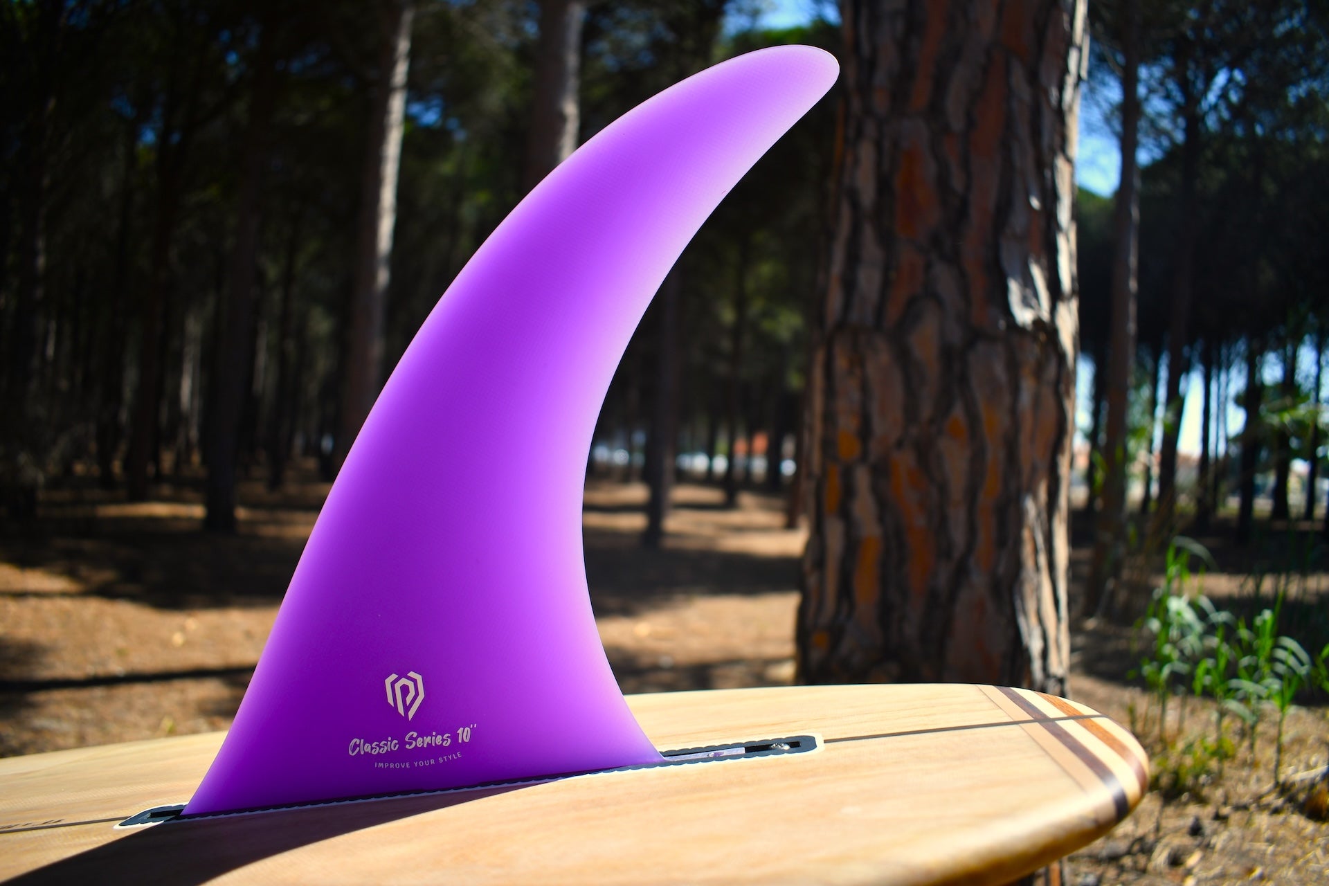 Fin Surfboard - Central Purple Classic 10''