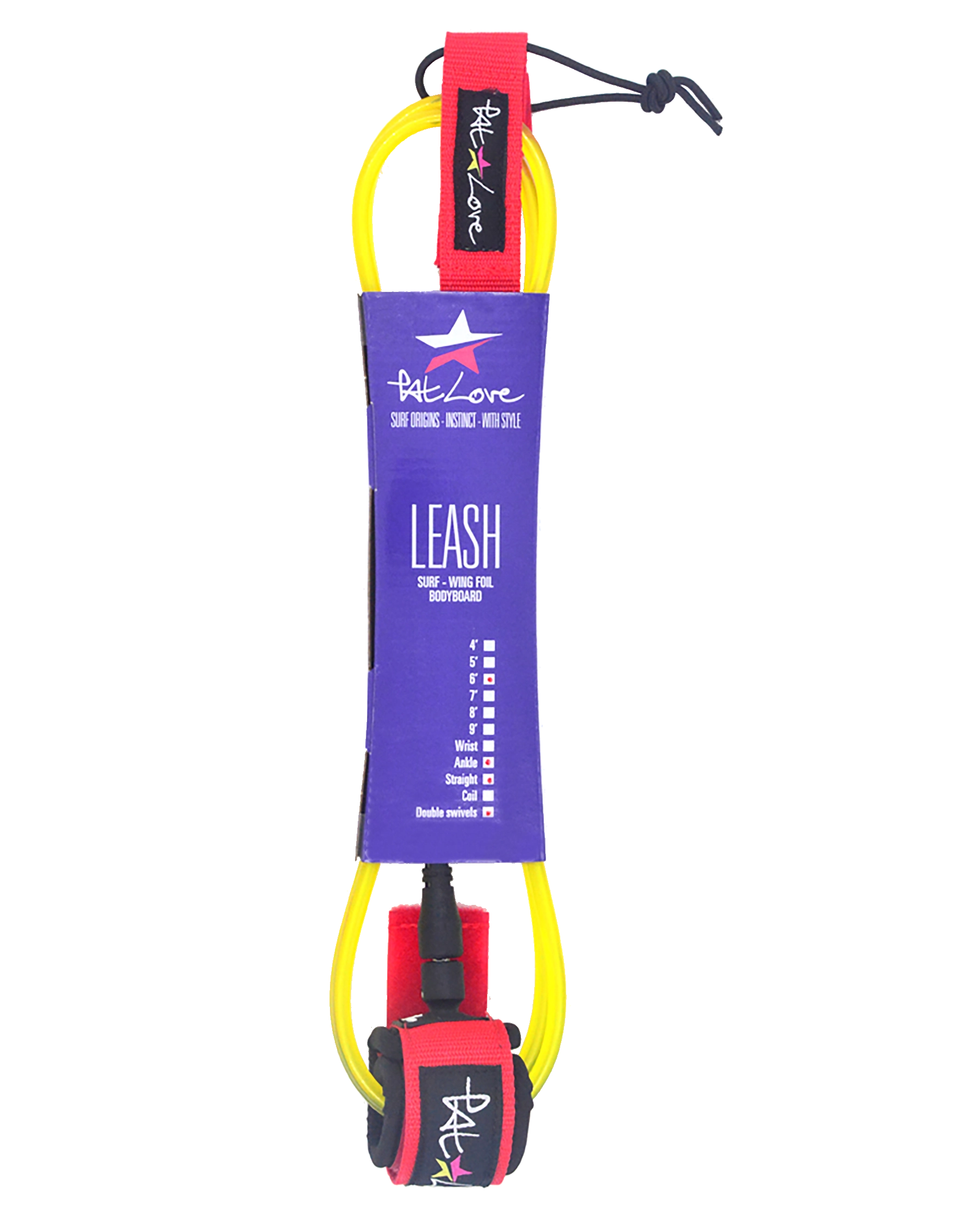 Leash Surf Pat Love 9'
corde 7mm jaune