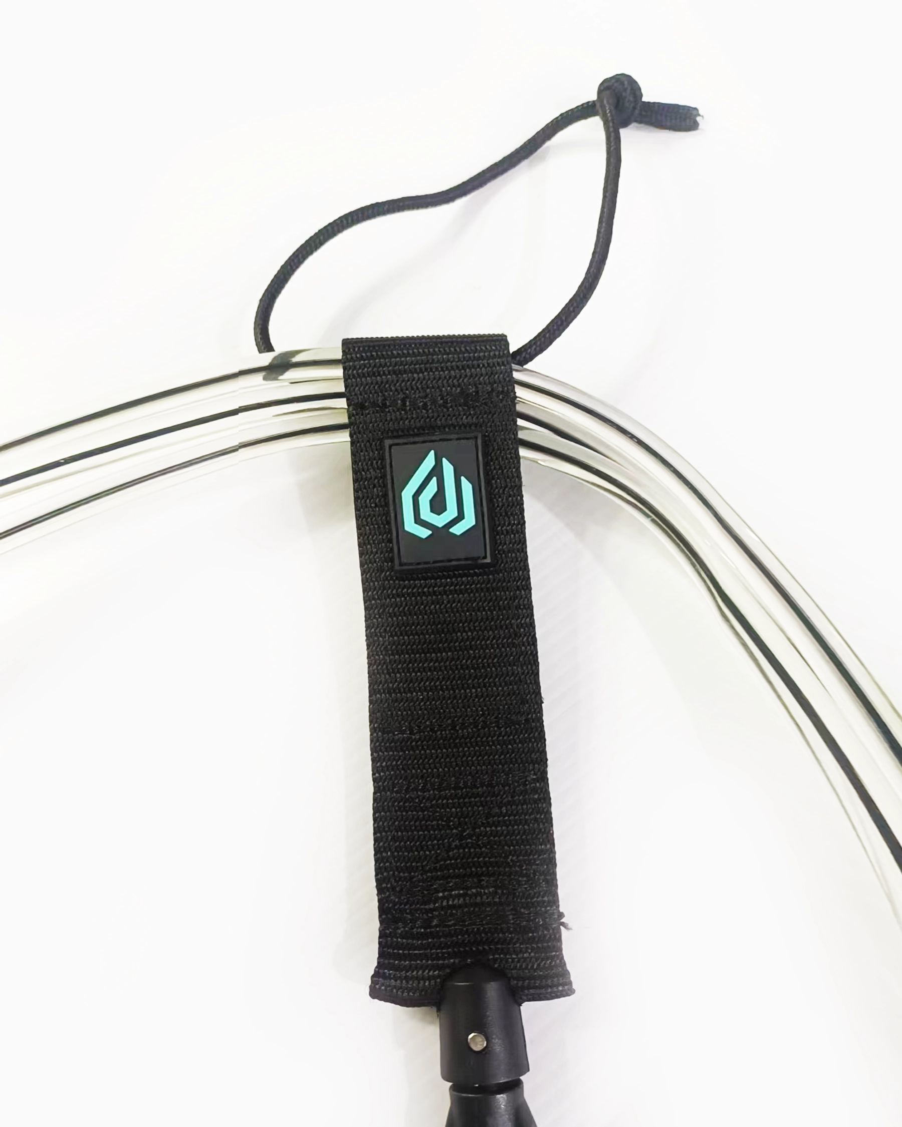 Leash Surf Peppermint 9' Genoux corde 7mm noir transparent