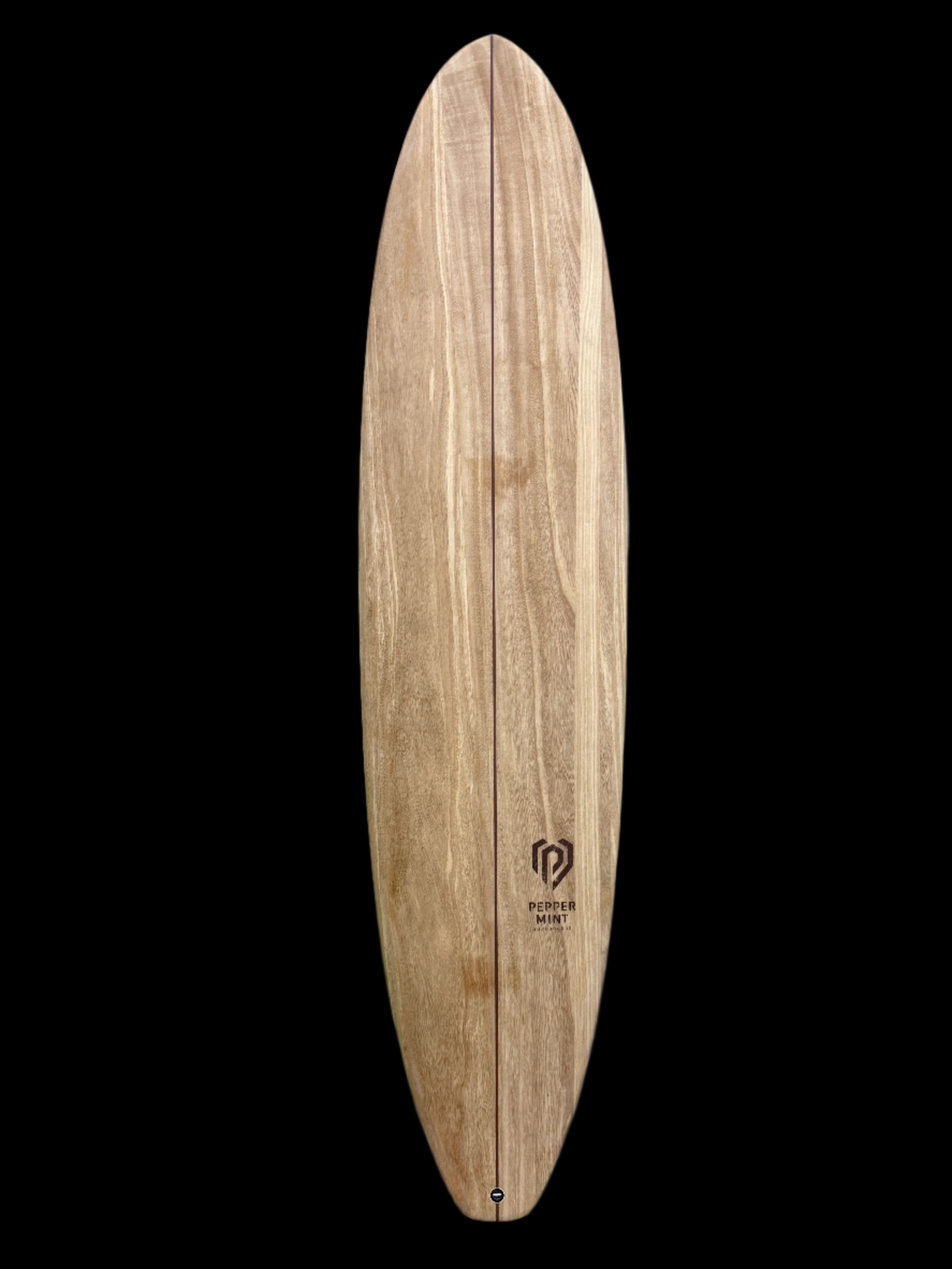 Mid Length 7'6" - Natural Wood Surfboard