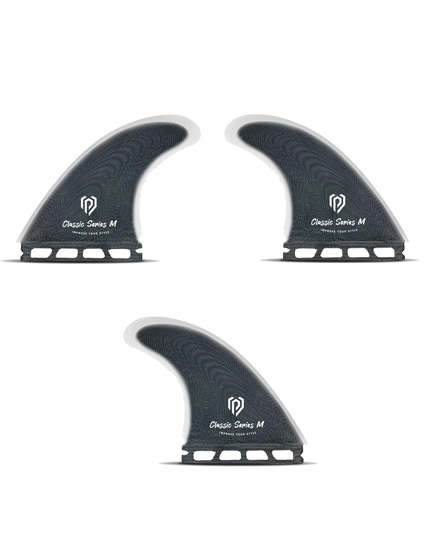 Aileron Surf - Thruster Set Black Pepper M 4.72''