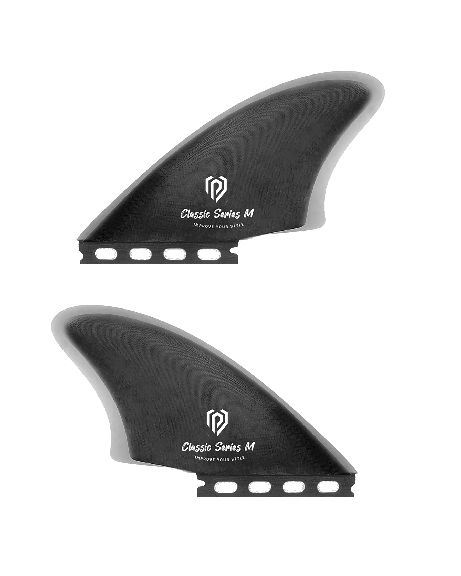 Fin Surfboard - Twin Set Black Pepper M 4.72''