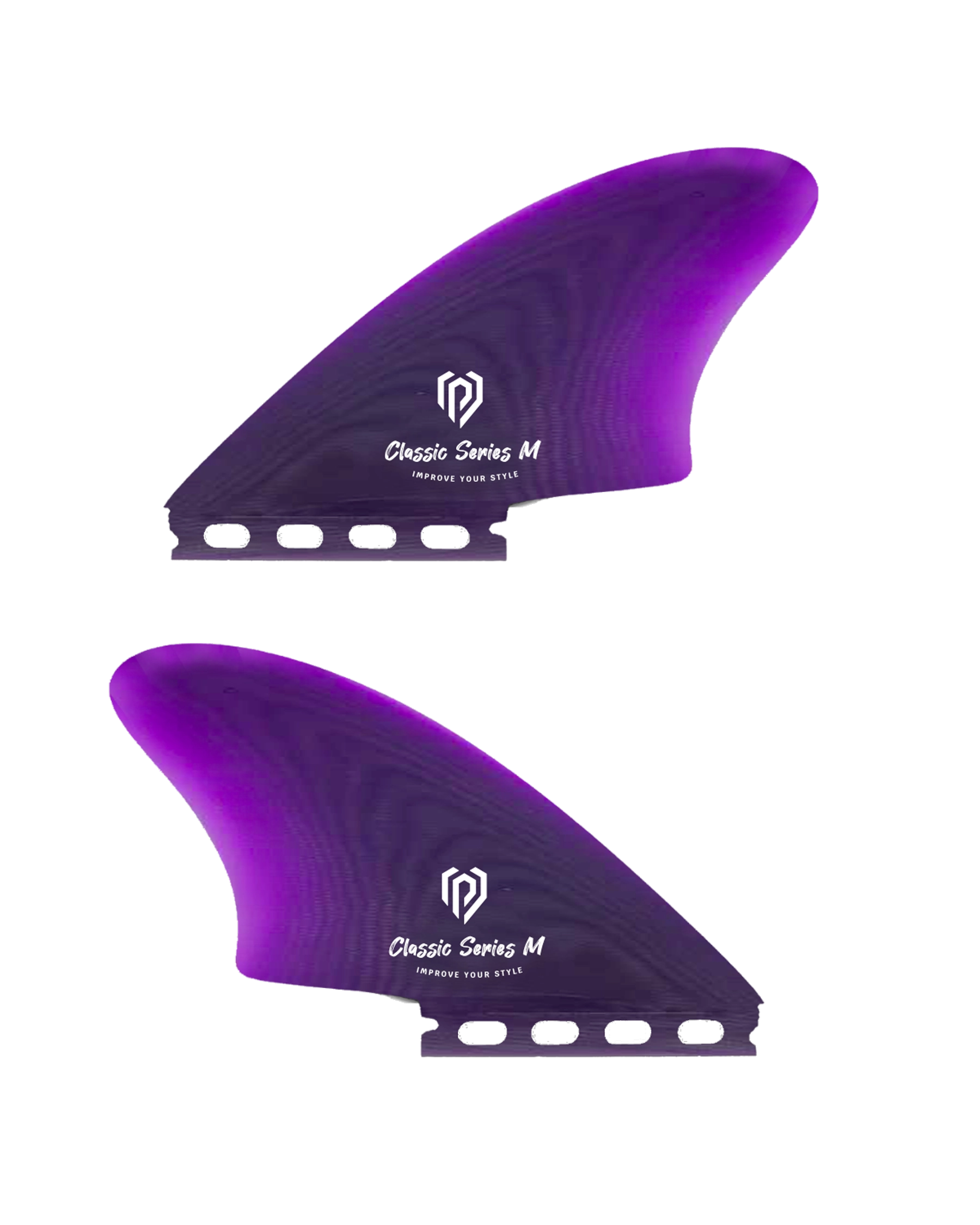 Aileron Surf - Twin Keels Set Purple M 4.72''