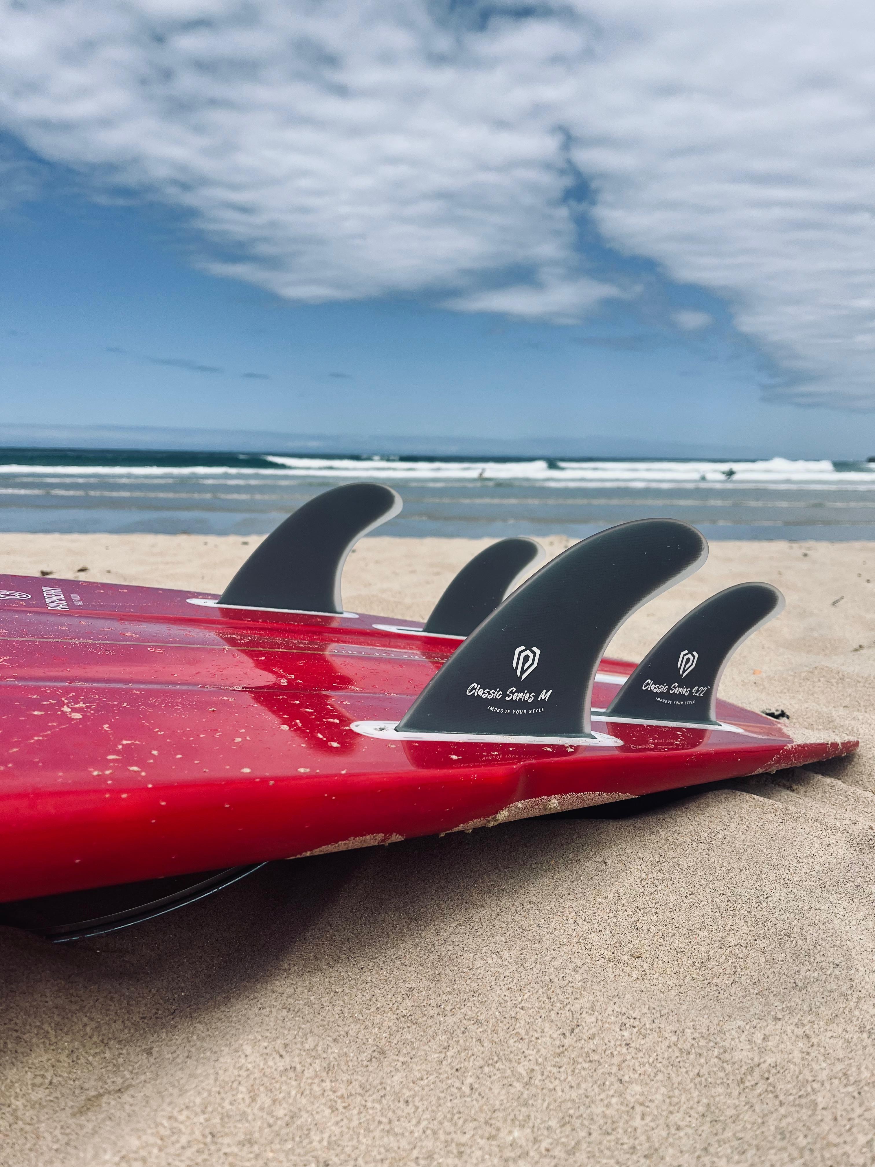 Fin Surboard - Quad Black Pepper M 4.72'' / S 4.22''