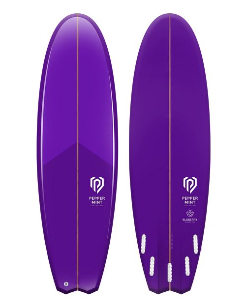 Planche de Surf Résine Teintée Peppermint Diamond Fish 5'8"