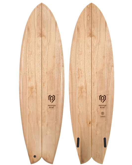 Panche de Surf Bois Naturel Peppermint Classic Fish 6'6"