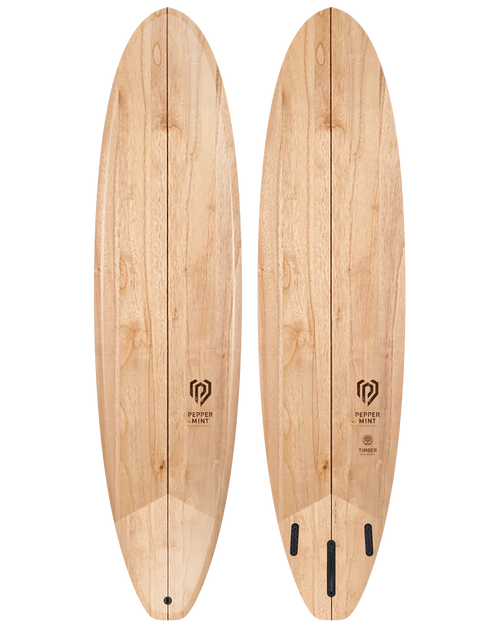Planche de Surf Bois Naturel Peppermint Mid Lenght 7'6"