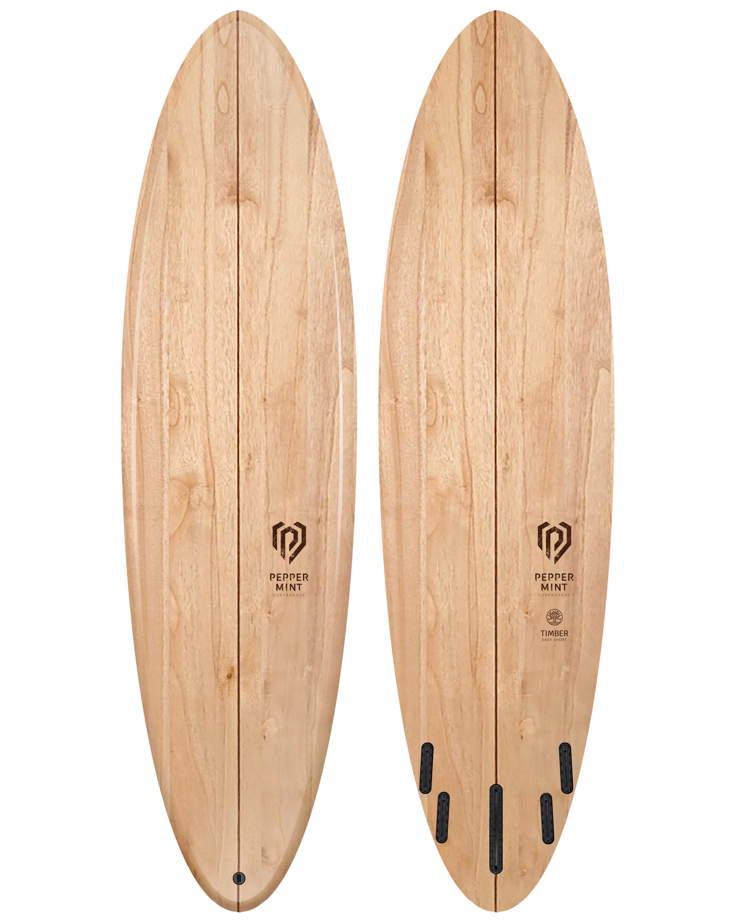 Planche de Surf Bois Naturel Peppermint Easy Short 7'0"