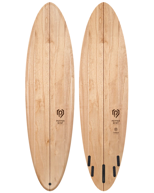 Planche de Surf Bois Naturel Peppermint Easy Short 7'0"