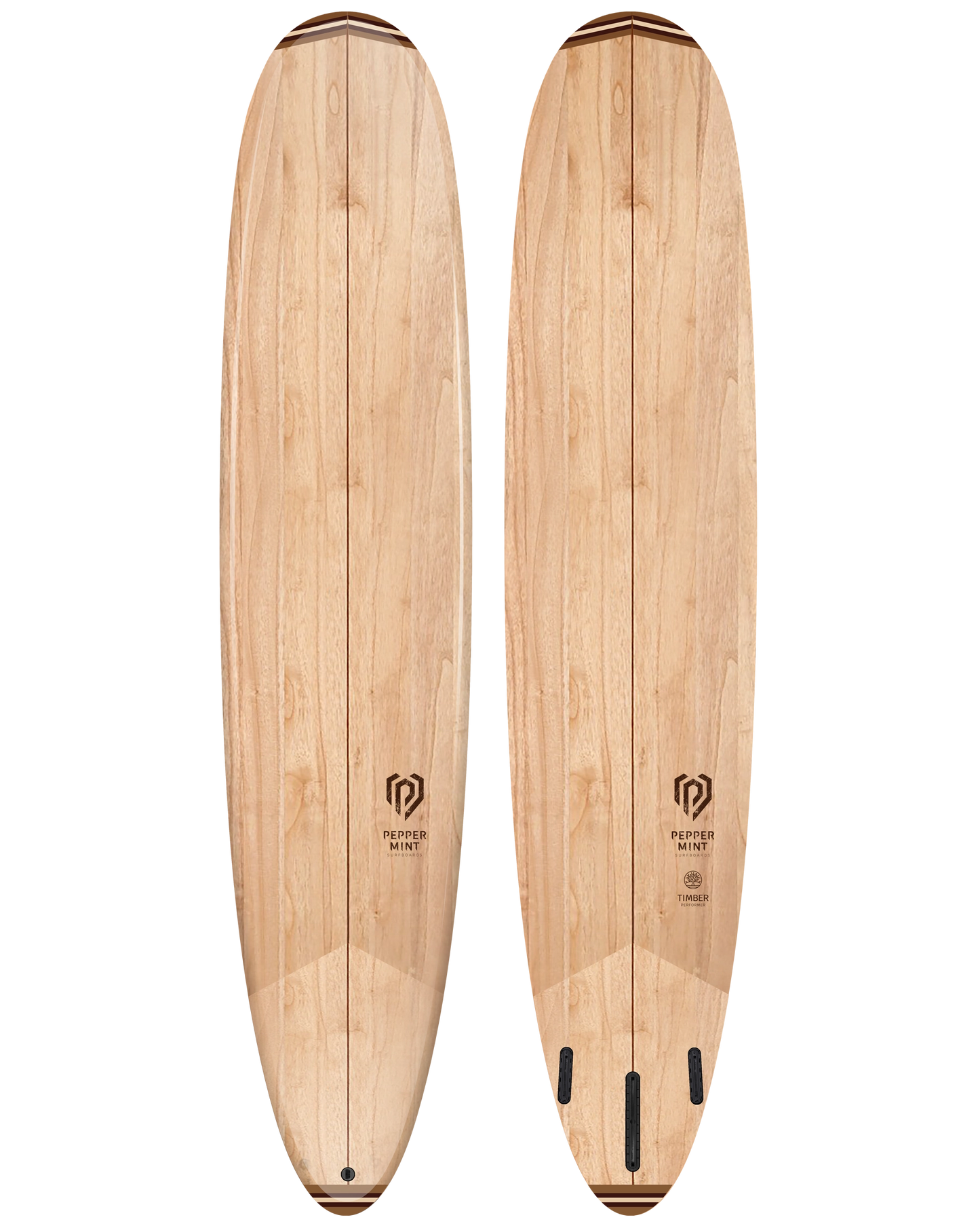 Planche de Surf Bois Naturel Peppermint Performer 9'1"