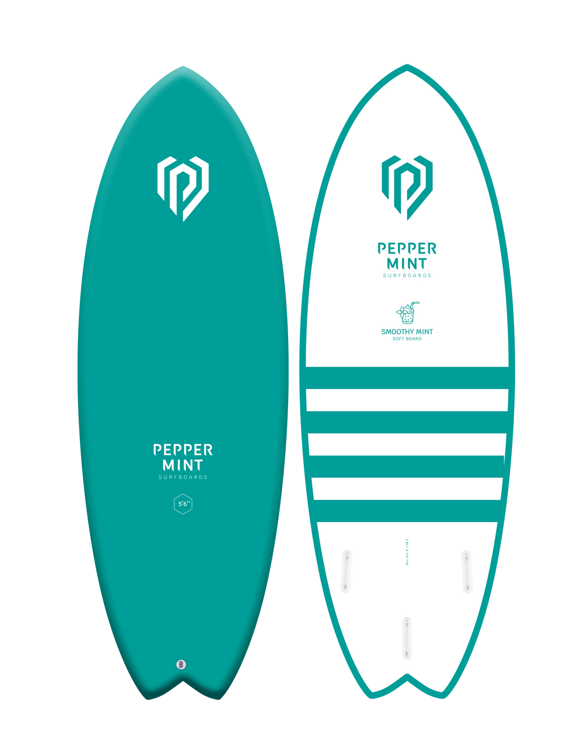 Smoothy Mint 5'6 Fish — IXPE - Smoothy Mint 5 6 Soft Fish