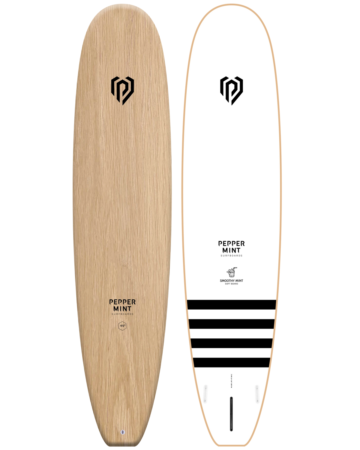 Smoothy Woody Longboard 9'1 — IXPE - Smoothy Mint 9 1 Soft Wood